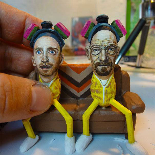 crossconnectmag:  A Painter of NutsSteve Casino is a peanut painter, monster maker
