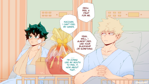 am-yuki: kacchan just, can’t stop teasing deku BONUS: Shoto is a good friend. 