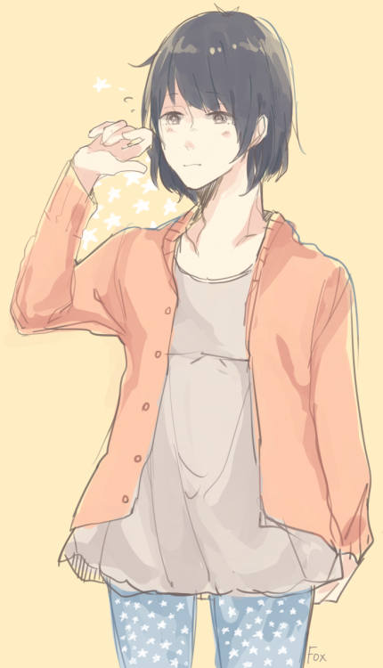 foxkunkun:i wore something like this today and i thought it was cute so
