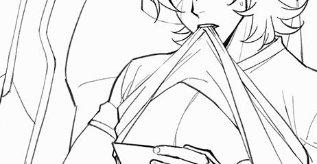 pussycat-scribbles:I just shared the lineart for March’s NSFW art, ft. Keith having some “personal t