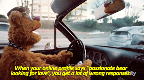 siryouarebeingmocked:perkachow:sandandglass:The Muppetss01e01Fozzy getting hit on by lots of twinks…