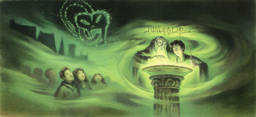 knockturnallley:  The Harry Potter series American edition cover art by Mary GrandPré (x) 
