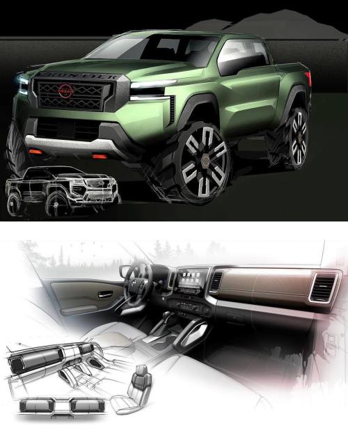 Nissan Frontier sketches. What’s your opinion of pickup trucks?