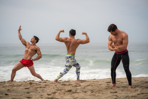 jenegayquoi: Christian Olivo, Charlit Dae, and Clifford Cisneros, on the set of “How We Break (Prett