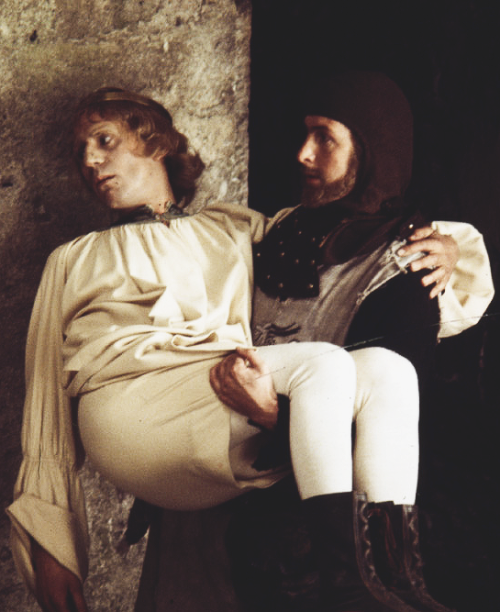 markgatiss:Terry Jones and Eric Idle | Day 16 of Filming “Monty Python and the Holy Grail”