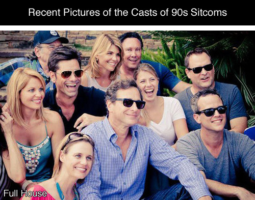 electricladyap:  tastefullyoffensive:  Recent Pictures of the Casts of 90s Sitcoms