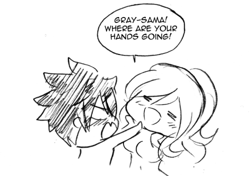 rainladyjuvia:  Fairy Tail Chapter Reaction Part 2 (Bath)The Gajevy comic was a joke I ripped off from a show called Will and Grace. My sister will not stop watching that show ever since she got all the episodes.The Gruvia picture was because Juvia wanted