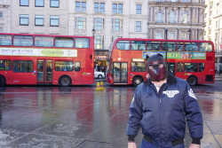 London Pups&hellip; Gpup and Primus out and about in our Mr S Hoods&hellip;Got some great reactions from passers by, heck we even had to pose for some photos, lol.