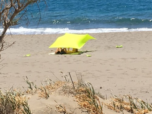 May 2018 - very little attendance at Kommos (nudist) beach (near Matala)