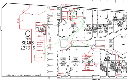 Mapped Out The Genloss Set With The Help Of The Mall Floor Plans :)