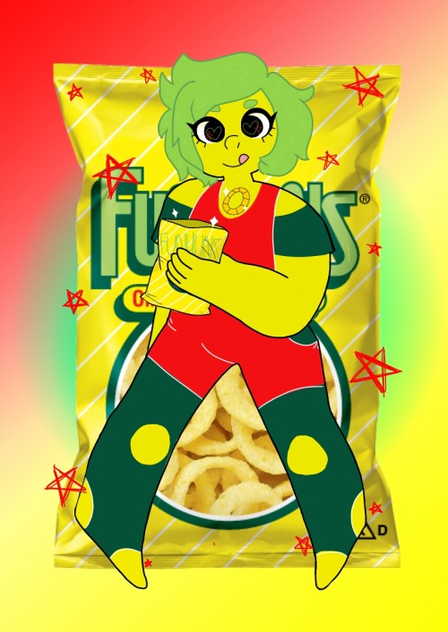 sparkle-surprise: @funyuns she summons funyuns from her gem and eats them all day OH LOOK OUR VERY