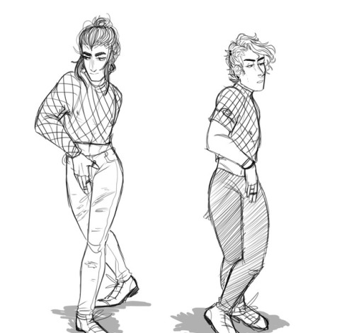 Some dance poses with my OCs Jasper and Julian ! I made 15 different ones&hellip;.