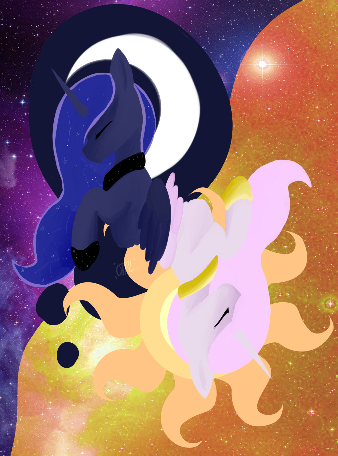 one-true-pony-loser:  Two Sisters This is not what I planned but here you go anyway.