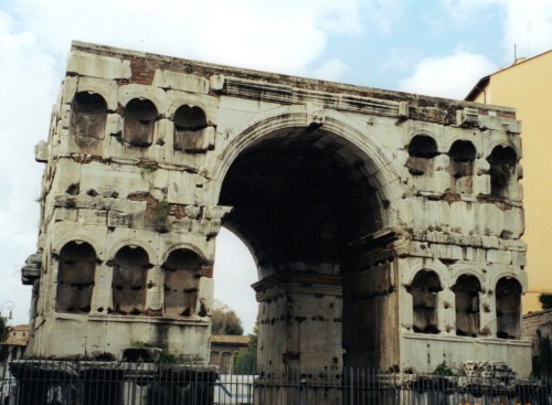 clioancientart:The so-called Arch of Janus on the Aventine Hill in Rome. The arch actually has nothi