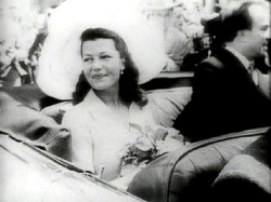 cansinofan:  Rita Hayworth and Any Khan greet people in the street as they drove on their weddingday:  May 27, 1949 celebrating the what was then probably the biggest, and most ostentatious wedding ever held on the Riviera.  