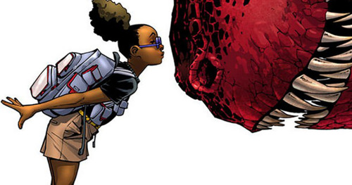 markruffalo:  attndotcom:   Marvel’s Newest Superhero Is Worth Your Attention Marvel is introducing Lunella Lafayette, a Black teen superhero in the upcoming comic “Moon Girl and Devil Dinosaur.” The character Lunella is inspired by a short-lived