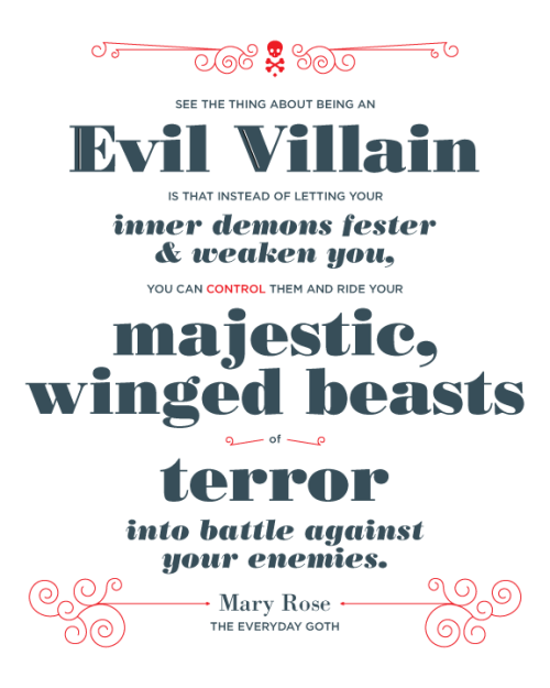 evilsupplyco: “See the thing about being an evil villain is that instead of letting your inner