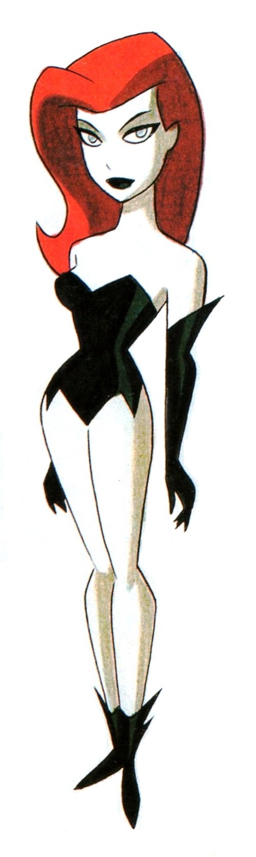 batmananimated:  Poison Ivy’s redesign for The New Batman Adventures by Bruce Timm.