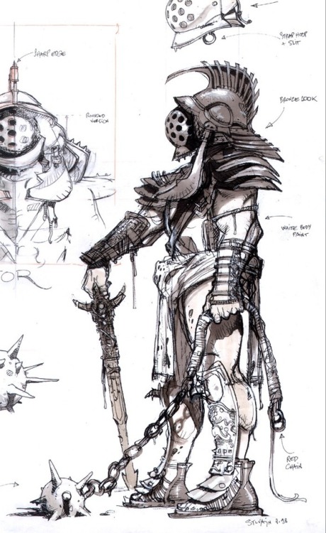 Sylvain Despretz concept art for GLADIATOR (2000).