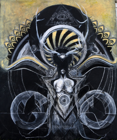 asylum-art-2:  Dark, abstract paintings by Jean-Francois B  Facebook, tumblr