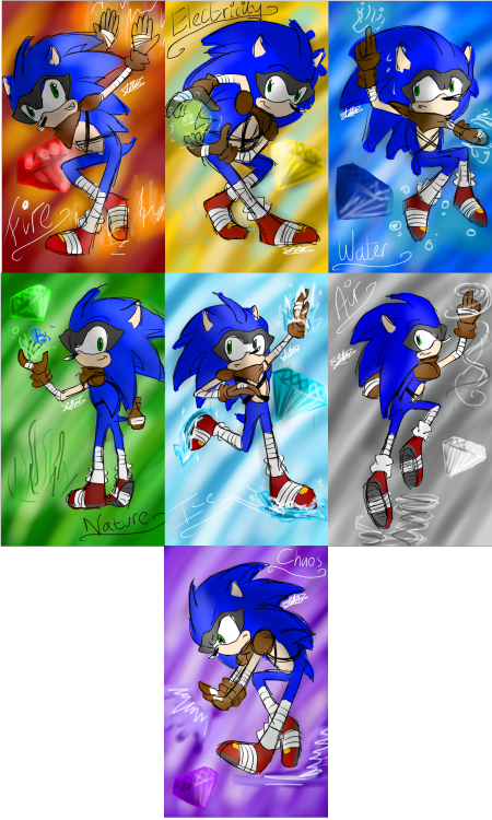 Sonic Classic Heroes - Chaos and Sol Emeralds by SonicDash57 on DeviantArt
