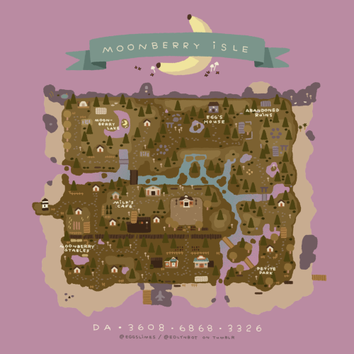 eggslimes: hi hi i finally have a dream address! come visit egg and milk on moonberry and have 