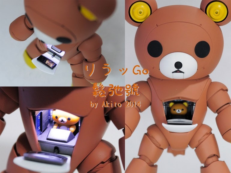 kampfer-amazing:  kappacha:  HGBF 1/144 Beargguy III “Rilakkuma” - Custom Build