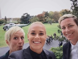 creepingonships:  @Ashlyn_Harris: The gals in suits. #WNTatWH 