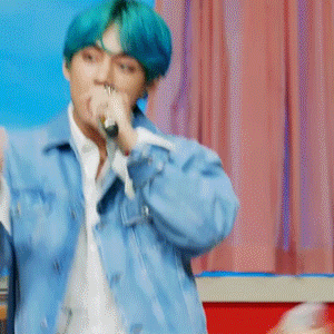 Taehyung X Blue Hair For @jkvjimin[ Cr: 0613data, Namuspromised ]