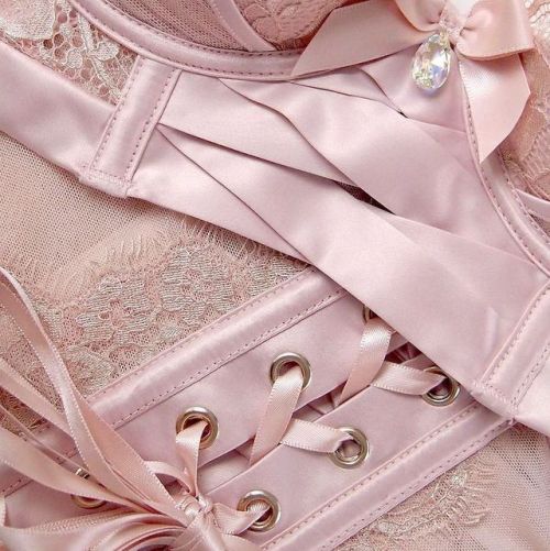 martysimone: Honey Birdette | Michelle set in blush pink