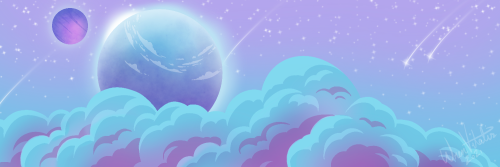voidtouchedart:a rainbow of twitter banners i did this week based off of some zones