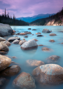 Theencompassingworld:  Seebest:  Rocks Along The Shore Of Athabasca River At The