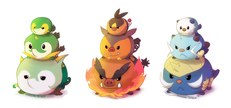 wavechan:  Pokemon + TsumTsums, Starters :D  