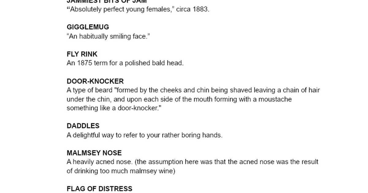 Victorian slang