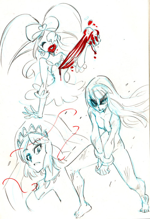 Porn Pics grimphantom:  rafchu:  Kill la Kill doodles!!Nui’s