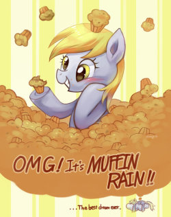 paperderp:  MUFFIN RAIN!!! by *amy30535 