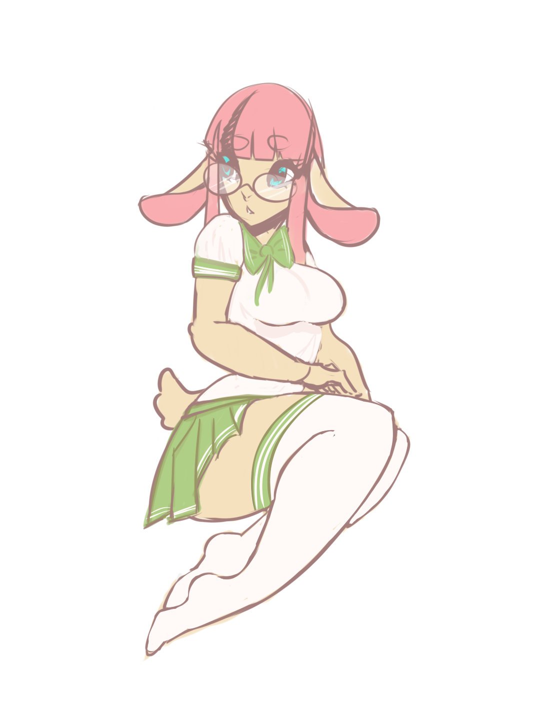 shiftbait:  OC November. I’ve been pretty bad at it.Nekkid and School attire.I