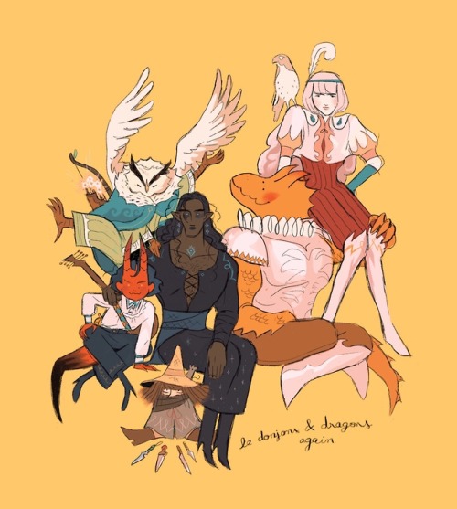 the furry squad again and again and again and againowl dude is @lholmesharfang​ ; cute hellboy 