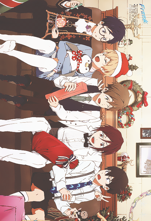 saruhikoh:  Free! on OTOMEDIA (オトメディア) 2013年12月号 non-edited | provided