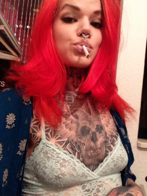 Porn Pics obsessedwithtattooedsluttybabes:  Tina Marie