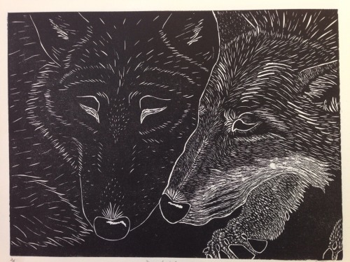wolveswolves:  liivelaauughloove:  Finally was able to make my linoleum prints! I love how they turned out! I call it “Lazy Sunday”.  Oh wow, this is great! Makes me want to do linoleum prints again. Thanks for tagging me, I love this :)