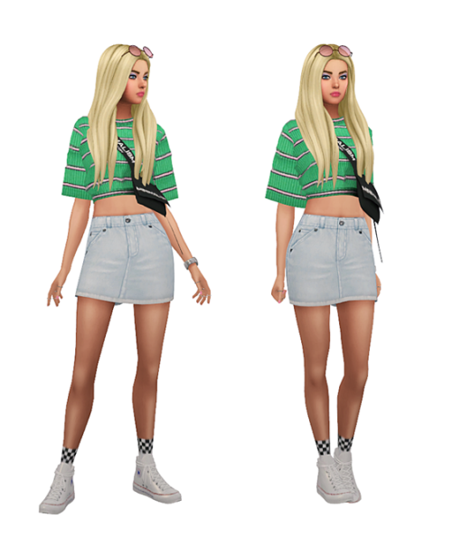 thekims4: TS4 Daily Fashion Lookbook #1 Skin / Hair / Eyes / Nosemask / Lip 1, 2 ClothingBernade