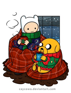 Homeiswheretheheartsare:  Adventure Time - Really Big Sweaters   Finn And Jake In