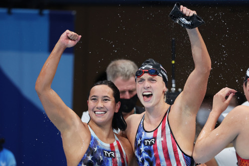 yudarvish: Katie Ledecky of Team United States reacts after winning the gold medal in the Women’s 15