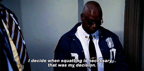 iwillbestronger: captain raymond holt + being Iconic™ in literally every single episode of sea