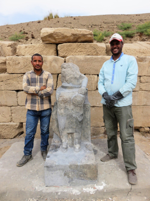 Dig Diary, March 10, 2018:Although we left Luxor on February 11, our conservators, Salah Salim (left