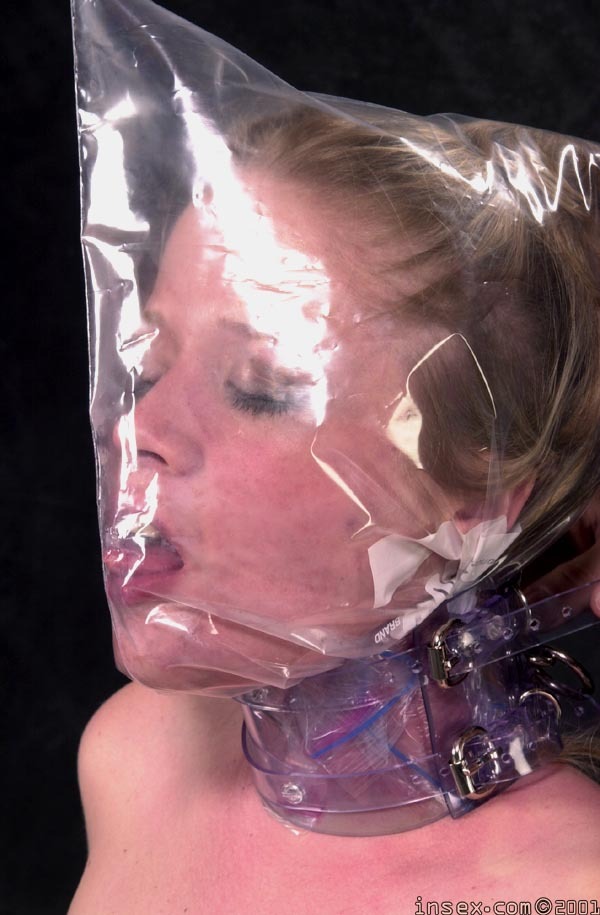 hardbinder88:  Forced breath play, zip ties preventing her from removing the bag.