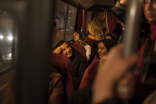 iranphotos: An evening bus ride to centeral Tehran