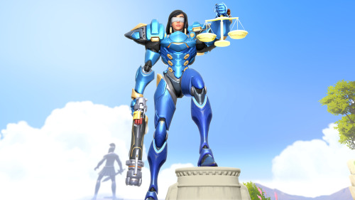 Sex Pharah as Lady Justice (armored version)Full pictures