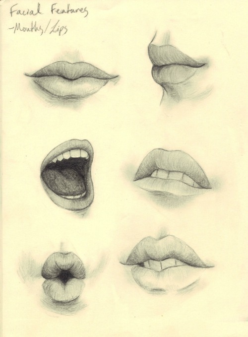 art-tnt:  Female Mouth Reference Artist: Unknown